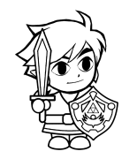 Zelda -legende Online Coloring